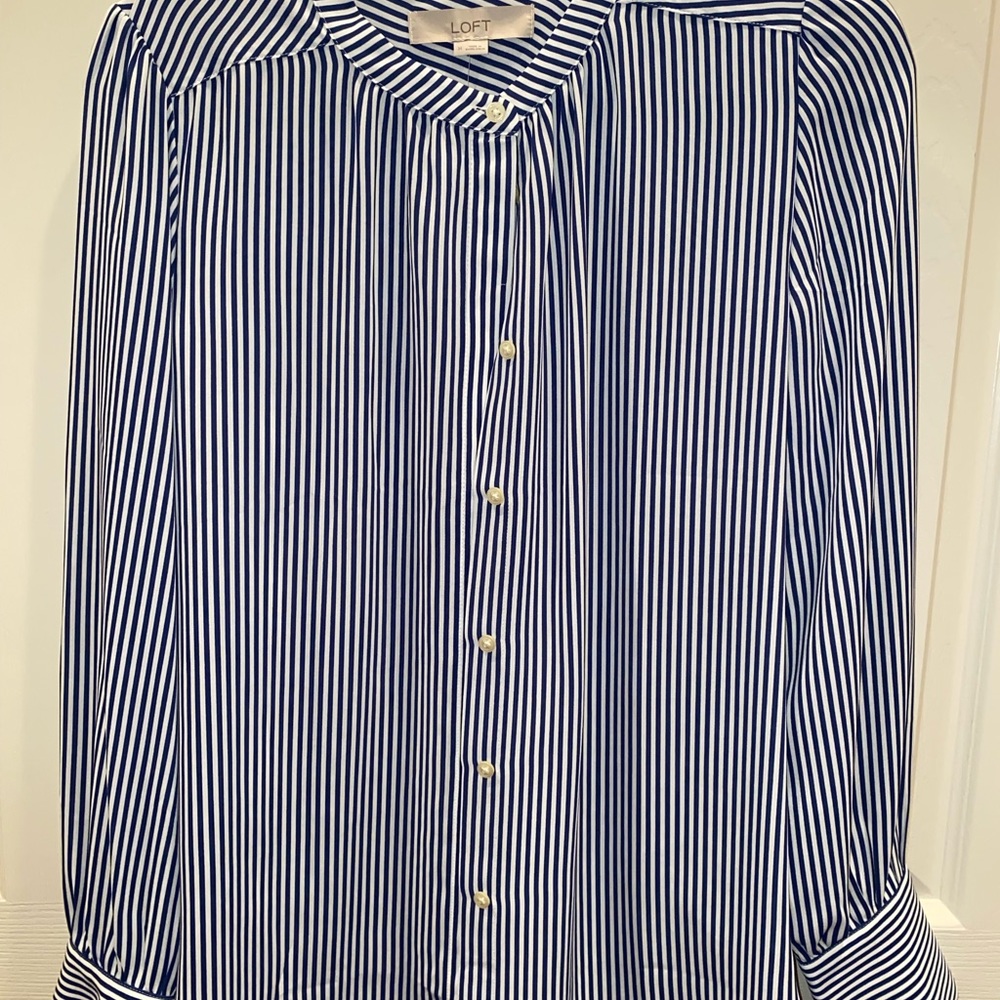 Loft Pinstripe Buttondown